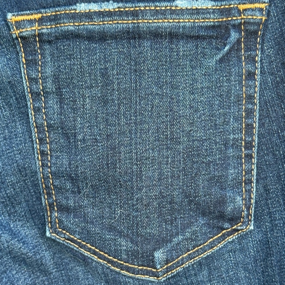Loft Women’s Dark Blue Distressed Skinny Jeans - Classic Slim Fit Size 4/27 - Picture 13 of 16